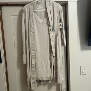 Calvin Klein Neutral Beige Sleeveless Dress with Duster